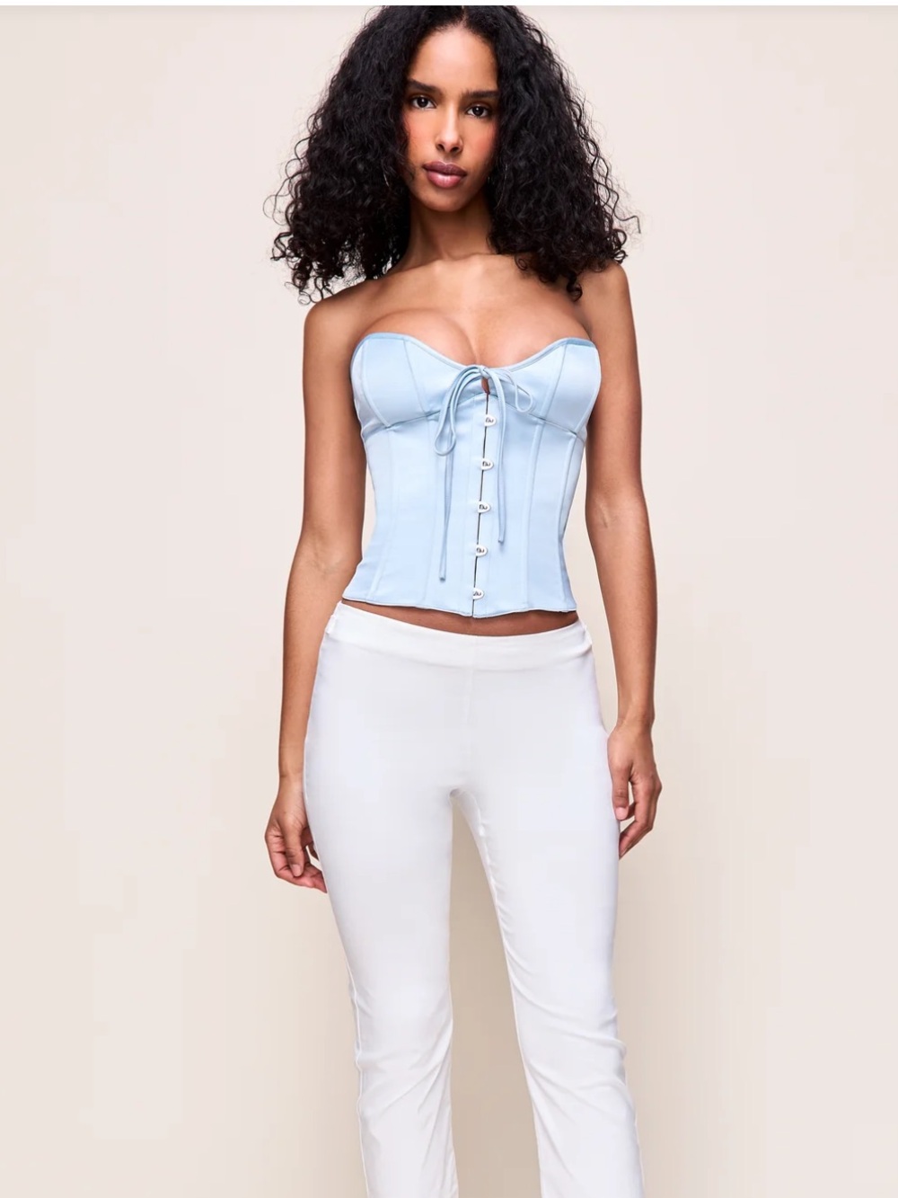 Danielle Guizio Marini Corset In Blue Song Size Small ๐ฉต - Picture 3 of 11